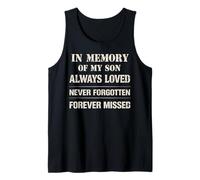 Memory of My Son Always Loved Never Forgotten Son Memorial Camiseta sin Mangas