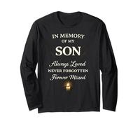 Memory of My Son Always Loved Never Forgotten Son Memorial Manga Larga