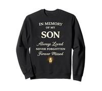 Memory of My Son Always Loved Never Forgotten Son Memorial Sudadera