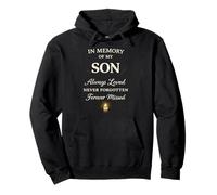 Memory of My Son Always Loved Never Forgotten Son Memorial Sudadera con Capucha