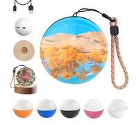 Memory Orb, Lámpara Esfera de Memoria con Video de 2.7", Reproductor Digital de Video con Bola de Cristal 3D, Video con Bola de Cristal Personalizada, Videos y Fotos Subibles (Negro)