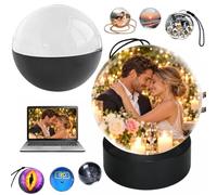 Memory Orb Video Player, 2.76" Crystal Video Orb (Black Desktop) | Memory Orb Ball, 4GB Digital Frame, Personalized Gift for Christmas, Wedding, Home Décor, Memorial for Pet & Loved Ones