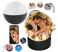Memory Orb Video Player, 2.76" Crystal Video Orb (Black Mobile) | Memory Orb Ball, 4GB Digital Frame, Personalized Gift for Christmas, Wedding, Home Décor, Memorial for Pet & Loved Ones