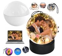Memory Orb Video Player, 2.76" Crystal Video Orb (White Desktop) | Memory Orb Ball, 4GB Digital Frame, Personalized Gift for Christmas, Wedding, Home Décor, Memorial for Pet & Loved Ones