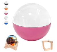 Memory Sphere Lamp, 3D Video Crystal Ball Projector Night Light, Digital Display Personalized USB Rechargeable LED Custom Orb, Photo Video Player for Anniversary Birthday Wedding Gifts (Wifi,Pink)