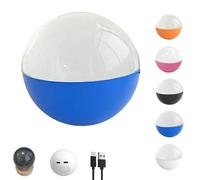 Memory Sphere Lamp, Crystal Ball Video Player,2.7in 3D Crystal Ball DIY Personalized Display Sphere,Support Mobile App Upload,for Home Decor, Holiday & Birthday Gifts (Blue)