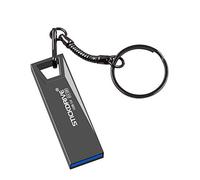 Memory Stick Lindo Pen Drives portáti Flash Drive 128 GB USB 3.0 de Alta Velocidad del Mini Metal del Disco de U Unidad de Almacenamiento de Datos Flash Pen Disk (Color : Black)
