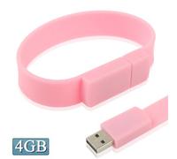 Memory Stick Lindo Pen Drives portáti Flash Drive 4 GB de Pulseras de Silicona USB 2.0 Flash Disk Unidad de Almacenamiento de Datos Flash Pen Disk