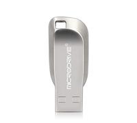 Memory Stick Lindo Pen Drives portáti Flash Drive 64 GB USB 2.0 Creativo Girar Metal del Disco de U Unidad de Almacenamiento de Datos Flash Pen Disk (Color : Grey)