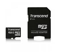 Memory TS4GUSDHC4 - MicroSDHC (4 GB, con Adaptador y Tarjeta de Memoria)