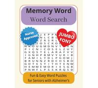 Memory Word Search Puzzle Book: Word searches with easy to read print about memory care, seniors, and Alzheimer’s, 8.5x11 inches, 120 pages, 50+ ... relaxation, caregiving, and brain activity