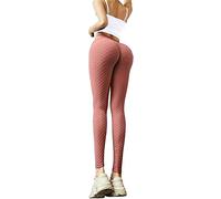 Memoryee Leggings Mujer Push Up Mallas Anticeluliticos Pantalones Deportivos Fitness Suaves Elásticos Cintura Alta Barriga Control Talla Extra Leggins Yoga/Red-Style7/L
