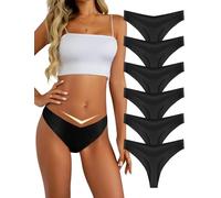 Memouniva Tangas sin Costuras para Mujer, Bragas Invisibles, Ropa Interior Cómoda y Suave, Pack de 6