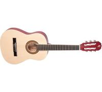 Memphis | Guitarra Clásica Cadete 3/4 Natural 060N | Tope, Trasera y Laterales de Tilo | Diapasón y puente de Palo de rosa | Clavijero estilo clásico | Barra ajustable de tensión | Acabado Natural