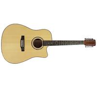 Memphis | Guitarra electroacústica 12 cuerdas | Cuerdas metálicas | Color natural | Frontal de abeto | Trasera y Laterales de Agathis | 20 trastes de latón blanco | EQ de 4 bandas