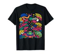 Memphis Jungle - Gráfico Colorido de Animales, diseño Retro de los años 80 Camiseta