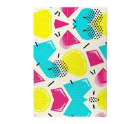 Memphis - Rompecabezas de madera de 1000 piezas, actividades familiares relajantes para adultos, rompecabezas de paisaje colorido en caja de plástico, regalo de decoración del hogar