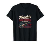 Memphis Soul Strong by The River, diseño Retro Vintage Camiseta