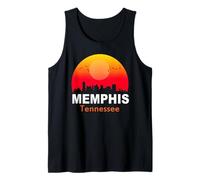 Memphis Tennessee Vintage Sunset Retro City State USA Camiseta sin Mangas