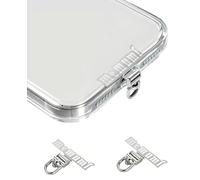 memumi Correa para Celular y Lengüeta para Cordón con Clip Giratorio de 360°, Parche Universal Ultradelgado de Acero Inoxidable para Todas las Fundas de Teléfono