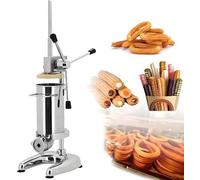 Memykoy Churrera Manual de 3 l con 5 moldes, churrera Comercial española para Hacer rosquillas, churrera Vertical de Acero Inoxidable.