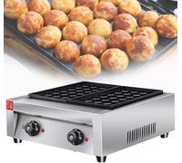 Memykoy Mini máquina para Hacer takoyaki de 4000 W, Ideal para takoyaki de Uso Comercial, gofres, eficiente, Resistente a la corrosión y Antiadherente, para cocinar rápidamente en casa y en Negocios.