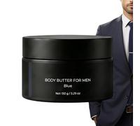 Men Body Butter, Deep Hydration Cream, Non Greasy Moisturizer with Nourishing Formula, Skin Care Lotion with Smooth Texture, Grooming Essential, Hydrating Balm for Travel