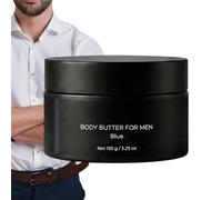 Men Body Butter - Hydrating Cream, Non-Greasy Moisturiser 150g for Skin Care, Grooming Lotion for All Skin Types, Moisturising Body Cream for Dating Party Work Travel Business Trip, Daily Skins Care