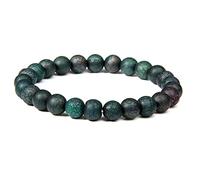 Men Bracelets Natural Energy Tiger Eye Polished 8 mm Lapis Lazuli Beads Bangle Elastic Women
