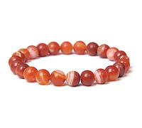 Men Bracelets Natural Energy Tiger Eye Polished 8 mm Lapis Lazuli Beads Bangle Elastic Women