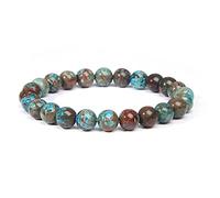 Men Bracelets Natural Energy Tiger Eye Polished 8 mm Lapis Lazuli Beads Bangle Elastic Women