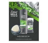 Men+ Care - Set de regalo para el rostro y el cuerpo, antitranspirante, aroma refrescante extra fresco, herramienta de ducha de doble cara de limpieza activa, regalos de Navidad para hombres (juego de