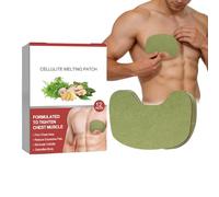 Men Chest Burner - Fat Removal Patches, Muscle Sheets with 12 Count, Cellulite Firming Accessory, Body Sculpting Tool, Fitness Patch for Husband Boyfriend Male Athlete Gym Lover