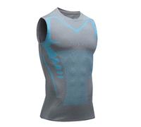 Men Compression Tank Top Sleeveless, Athletic Slim Fit Muscle Shirt Undershirt, Shapewear Vest for Gym Workout Running (#3,L)