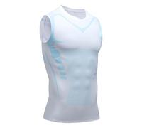 Men Compression Tank Top Sleeveless, Athletic Slim Fit Muscle Shirt Undershirt, Shapewear Vest for Gym Workout Running (#2,XXL)
