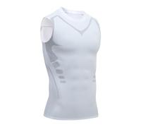 Men Compression Tank Top Sleeveless, Athletic Slim Fit Muscle Shirt Undershirt, Shapewear Vest for Gym Workout Running (#1,7XL)