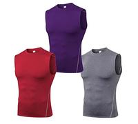 Men Cooling & Breathable Tank Top for Men,Gym Vest Quick Dry Sleeveless T-Shirt,3 Pack
