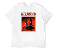 Men Cotton Tshirt New Man Bigger Size Teeshirt King Gizzard and The Lizard Wizard White M