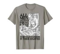 Men Created Equal Woodworking Dad Eighties 80th Birthday Camiseta