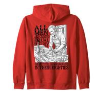 Men Created Equal Woodworking Dad Eighties 80th Birthday Sudadera con Capucha