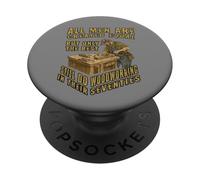 Men Created Equal Woodworking Dad Seventies 70th Birthday PopSockets PopGrip Adhesivo