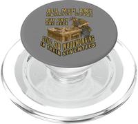 Men Created Equal Woodworking Dad Seventies 70th Birthday PopSockets PopGrip para MagSafe