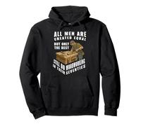 Men Created Equal Woodworking Dad Seventies 70th Birthday Sudadera con Capucha