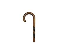 Men Crook Cane Scorched Cherry Maple -Affordable Gift! Item #DHAR-9767600 by HARVY