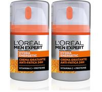 Men Expert Hydra Energy - Crema hidratante antienvejecimiento de larga duración (Paquete de 2)