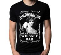 Men Fashion T-Shirt Jim Morrison Show Me The Way to Bar Doors Logo Men's T-Shirt Men Casual Shirt