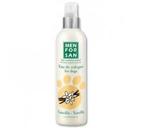 MENFORSAN Agua de colonia para perros | Vainilla | Aroma intenso y refrescante | Efecto desodorante | Con Ingredientes muy suaves ue NO irritan la Piel | Con Ph Neutro | 125 ml