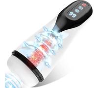 Men Heat Vibration | Juguetes Sexuales para Hombres | Coño de Bolsillo Realista | Masturbador de Pene | Vibrador de Pene Resistente al Agua | Sextoy Recargable