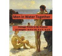 Men in Water Together: A Curated Set of 12 Vintage Images, Each Included in Standard 8x10, 5x7, and 4x6 Siz