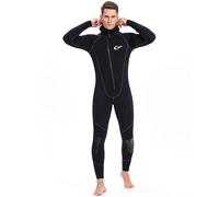 Men,L,Traje de Neopreno Integral 5 mm con Capucha para Hombre y Mujer, Traje de Buceo en Neopreno SCR con Cremallera Frontal, Traje Térmico para Aguas Frías para Buceo, Apnea